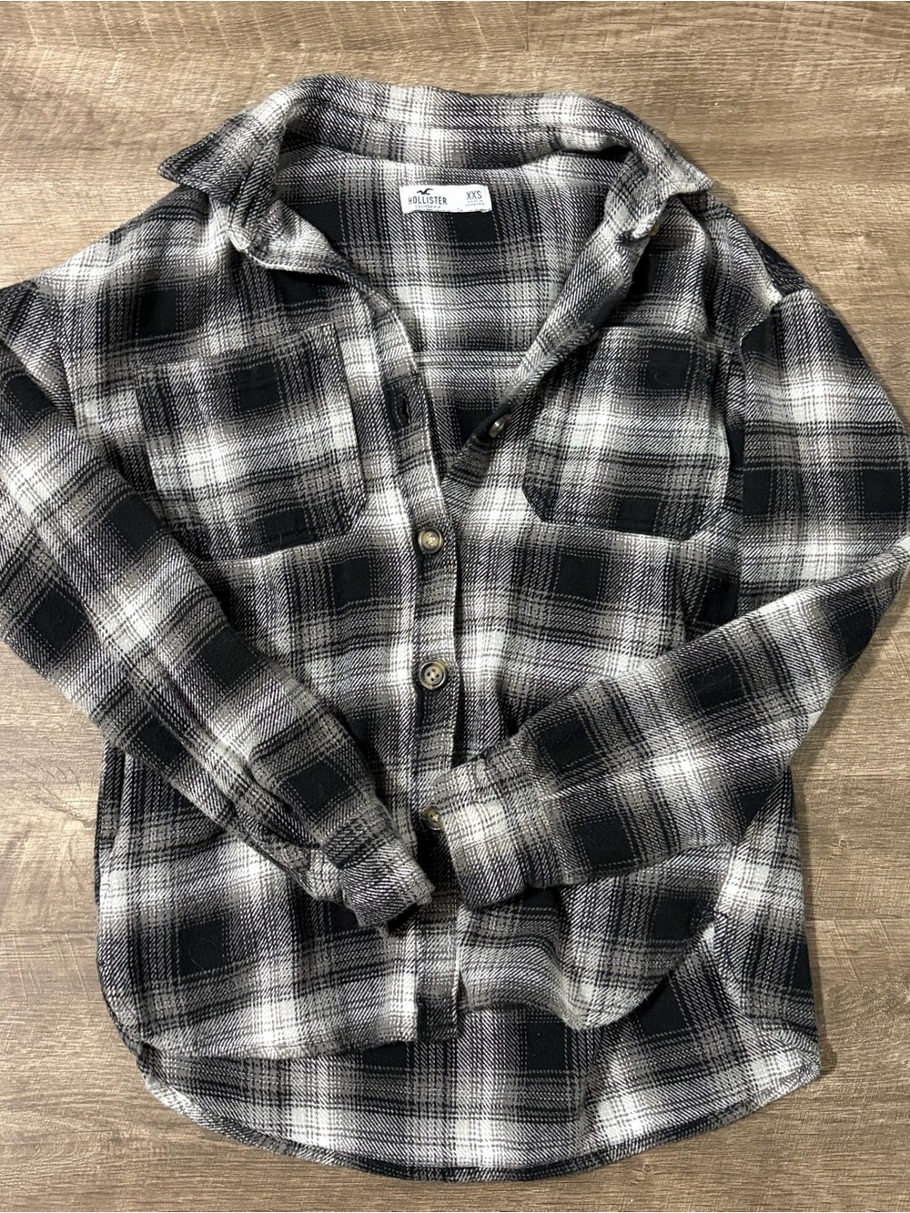 Hollister XXS Flannel shirt shacket